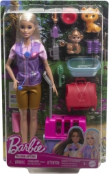 Barbie sauveteuse d’animaux – set de jeu carrière vétérinaire