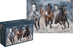 Puzzle Wild Horses : chevaux au galop 1000 pièces