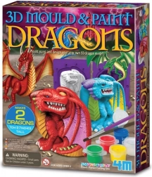 Coffret créatif moulages en plâtre – dragon