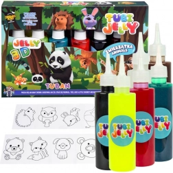 Tuban Tubi Jelly animaux – kit de gel créatif, 6 couleurs
