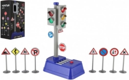 Feu de circulation pour enfants avec panneaux et effets