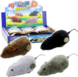 Souris en peluche à remontoir, jouet pour enfants et chats