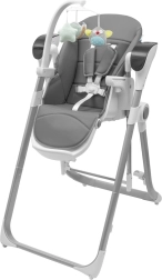 Chaise haute et balancelle bébé 2-en-1 NEW BABY Smart, gris