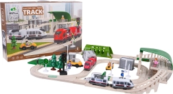 Circuit de train urbain avec lumières et sons, 80 pièces