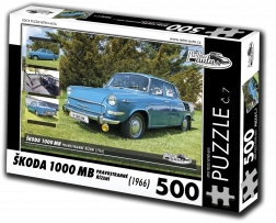 Puzzle RETRO-AUTA Škoda 1000 MB 1966 – 500 pièces