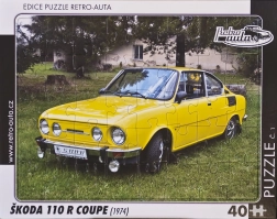 Puzzle pour enfants Škoda 110 R Coupé 1974 – 40 pièces
