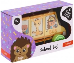 Autobus scolaire magnétique en plastique 14 cm dans une boîte 16x10 cm 18m+