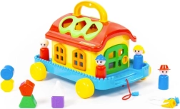 Maisonnette joyeuse sur roulettes pour les tout-petits