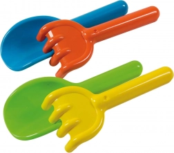 Ensemble d'outils de jardin pour enfants : Pelle et râteau - 18 cm