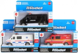 Petite voiture de secours en métal à friction