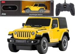 Voiture R/C Jeep Wrangler JL Rubicon Jaune 1:24