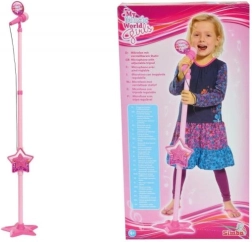 Microphone rose pour enfants avec trépied et MP3 (85–115 cm)