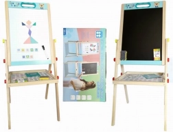 Tableau en bois double face 85 cm avec accessoires