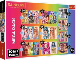 Trefl Puzzle Rainbow High Mega Pack 10-en-1