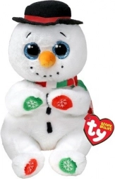 Mascotte en peluche TY bonhomme de neige 15 cm