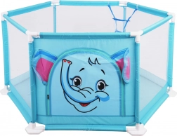 parc de jeu pour enfants éléphant avec balles et panier