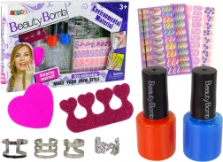 Kit de décoration d’ongles pour enfants avec vernis colorés et autocollants