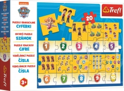 Puzzle éducatif Nombres Pat' Patrouille 20 pièces