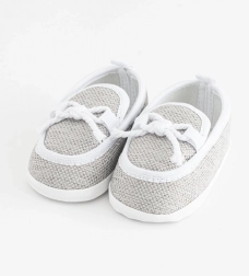Mocassins bébé – chaussons New Baby gris (12–18 mois)