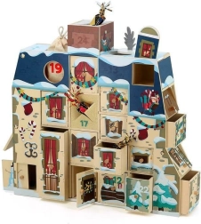 Vilac calendrier de l’Avent en bois maison