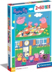 puzzle Peppa Pig 2×60 pièces Clementoni
