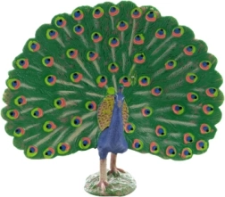 Figurine paon en plastique 11 × 11 × 5 cm