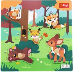 Puzzle en bois Animaux de la forêt, 5 pièces