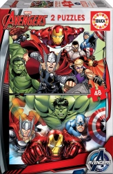 Puzzle EDUCA Avengers : L’Union 2×48 pièces