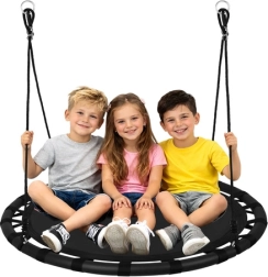 Balançoire pour enfants nid de cigogne 100 cm noire