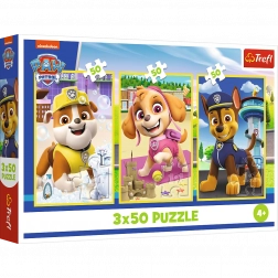 Puzzle 3x50 Nos Chiots Trefl