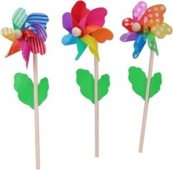 Moulin à vent en bois 12 cm, 3 types