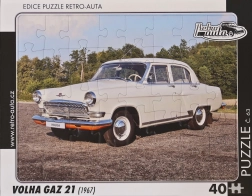 RETRO-AUTA puzzle Volga GAZ 21 (1967) 40 pièces