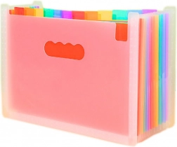 Organisateur pour documents avec onglets colorés et pochettes format A4