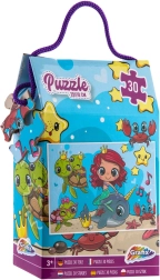 Puzzle sirène 30 pièces 29 × 18 cm