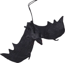 Chauve-souris en caoutchouc noire 3+