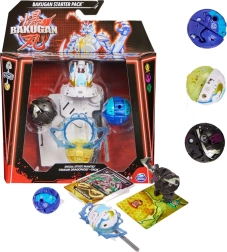Set de démarrage Bakugan avec 3 figurines de collection Mantid, Titanium Dragonoid et Trox