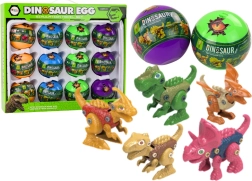 Set d’œufs de dinosaures à visser, 12 pièces, multicolore