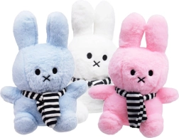 Lapin en peluche avec écharpe 23 cm