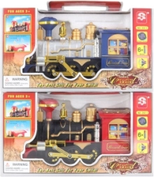 Locomotive en plastique fumante à piles