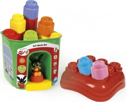 Blocs de construction souples Soft Clemmy avec couvercle et figurine BING – 15 pcs