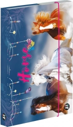 Boîte pour cahiers A4 motif chevaux
