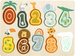 Puzzle à encastrer chiffres Safari small foot