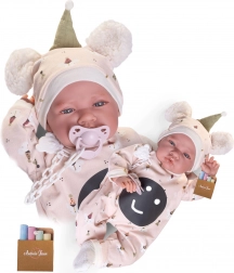 Poupée bébé réaliste Antonio Juan avec corps souple en tissu