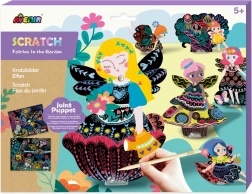 Fées articulées à gratter au jardin