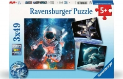 Ravensburger puzzle exploration de l’espace 3x49 pièces