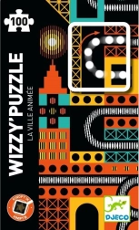 DJECO Puzzle magnétique Kinoptik Ville 100 pièces