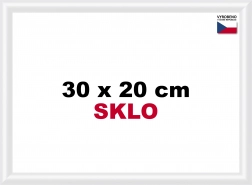 Cadre en plastique 30x20 cm blanc