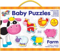 GALT baby puzzle ferme 6×2 pièces