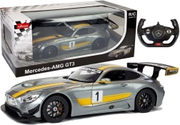 Voiture R/C Mercedes-AMG GT3 Rastar 1:14 gris avec télécommande