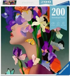 Ravensburger Puzzle Moment Tête fleurie Iris 200 pièces